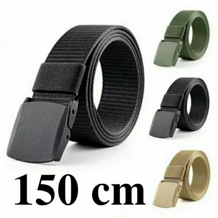 IKAT PINGGANG JUMBO 150 CM SABUK GESPER KANVAS PRIA TACTICAL *