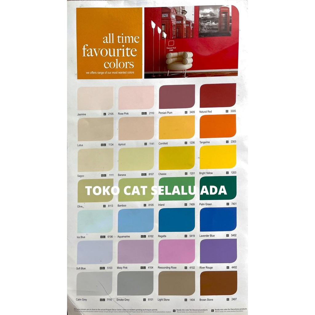 CAT TEMBOK INTERIOR PROPAN ECO EMULSION WHITE 25 KG