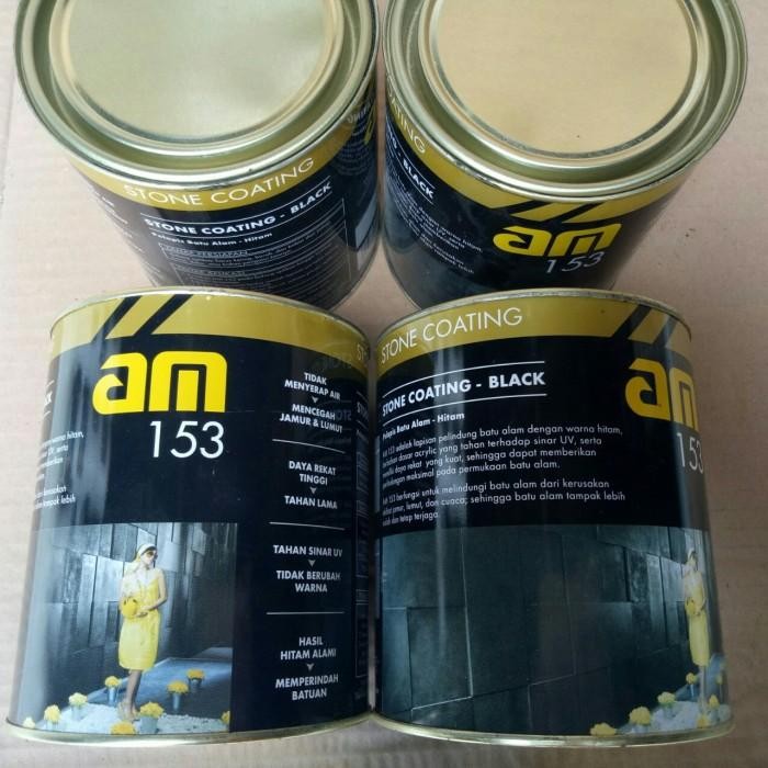 Cat Batu Alam AM 153 - Coating Batu Alam Black 1 liter