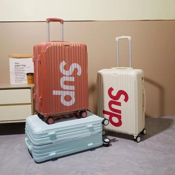 Laoshidaishu Koper 20 Inch Koper Kabin Bagasi Koper Tas Travel Polo Besar Anak Perempuan Kabin 24