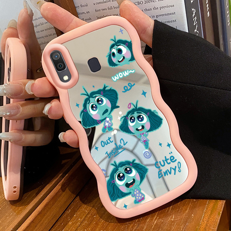 Casing Untuk Samsung A20 A30 M10s Case Casing Aneh Hijau pola Kasing HP Silikon Softcase Macaron cer