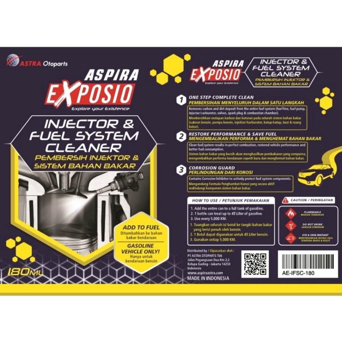 Aspira Exposio Injector & Fuel System Cleaner 180 ML
