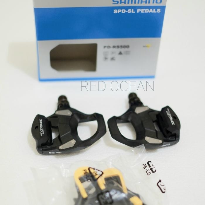 PEDAL SHIMANO RS500 NEW BLACK PENGGANTI R540 ORIGINAL QUALITY