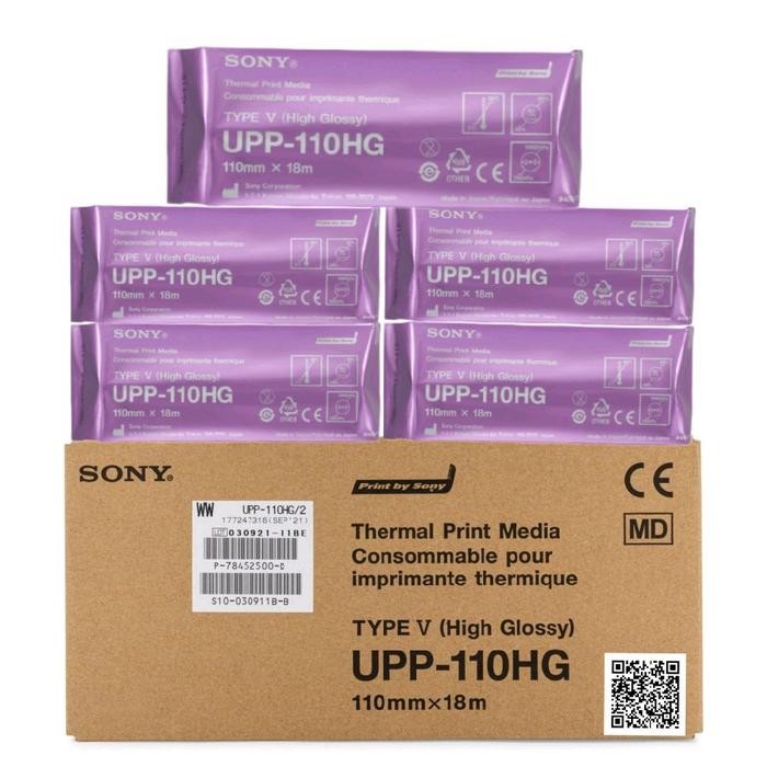 

kertas sony usg 110 hg high V glossy printing paper compatible 5 roll