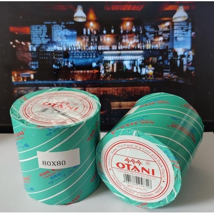 

Otani 80x80 PER DUS Kertas Thermal Roll Printer Kasir Struk Bill 80 x 80