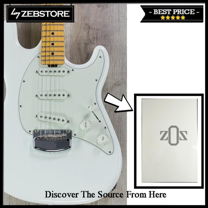 

Bahan Material Pickguard Ivory White M00410 YY-03 3 Ply