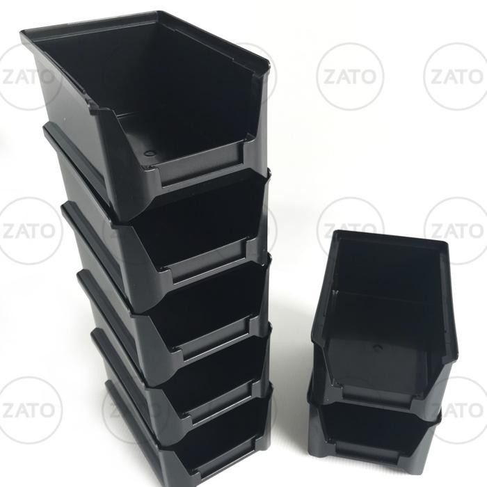 Besar Isi 4 Pcs Kotak Plastik Stackable Rak Susun Rak Komponen