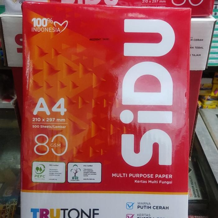 

Paket A4 80 gr paper one 60 rim