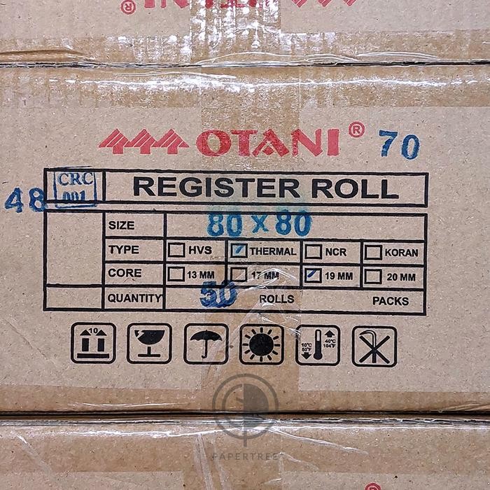 

[DUS/50Rolls] Register Rolls/Kertas Struk Thermal Otani Uk. 80x80 mm