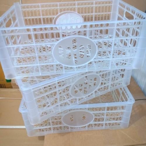 Bisa Instan Keranjang Container Rak Krat Susun Plastik Buah Barang Paket Dokumen