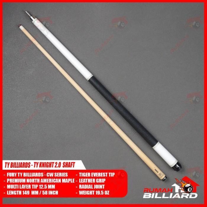 Stick Billiard - Billiard Cue - TY CW-3 - White - TY Knight 2.0 Low Deflection