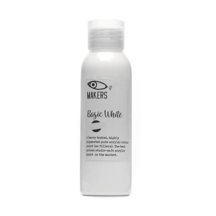 

Stok Baru Basic White Acrylic Paint 100ml by MAKERS