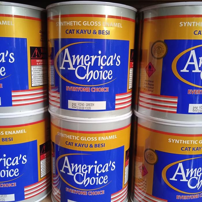 Cat kayu dan besi America's choice 1 kg Amco synthetic Hino Green