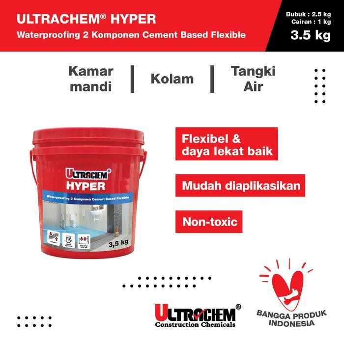 

Stok Baru ULTRACHEM HYPER SET (A+B) WATERPROOFING 2 KOMPONEN