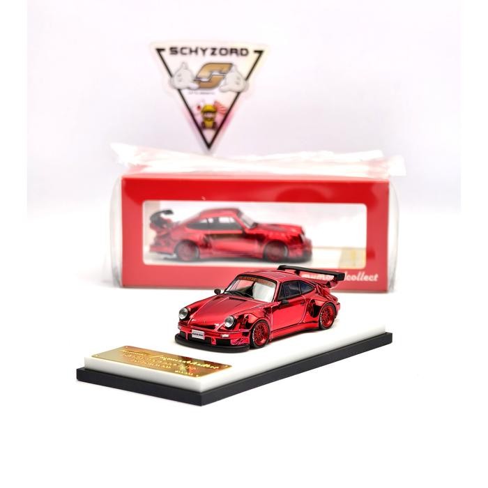 ModelCollect Porsche RWB 930 GT Wing Wide Body Electroplate Red Limited Edition Model Collect