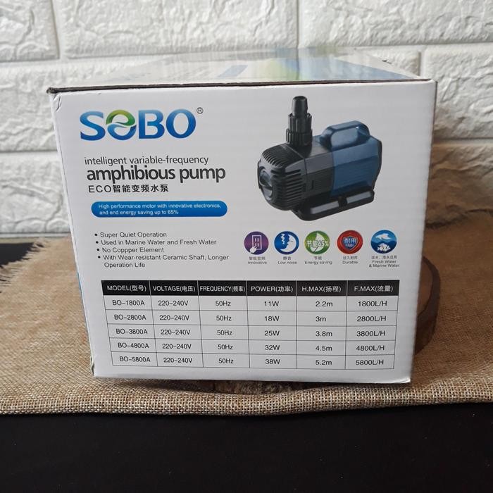 Sobo Bo 3800A Pompa Celup Aquarium Amphibious Pump Sobo Bo 3800A