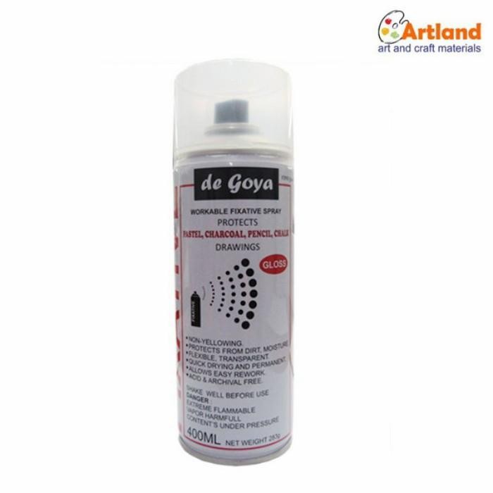 

De Goya Degoya Fixative Workable Spray Cairan Pelindung Gambar Lukisan