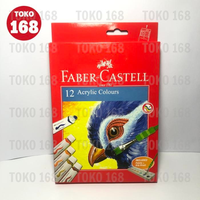 

Faber Castell Cat Akrilik/Acrylic Paint 12 Warna 12 Ml 572312 (Set)