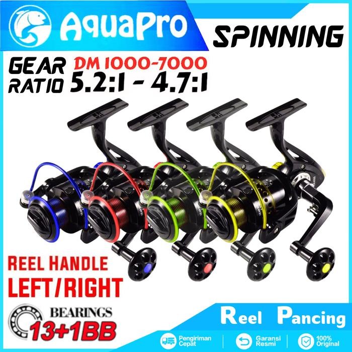 Exori Fishing - Reel Pancing Spinning Series Dm1000-7000 Gear Ratio 5.2:1 Metal Color 13 Ball