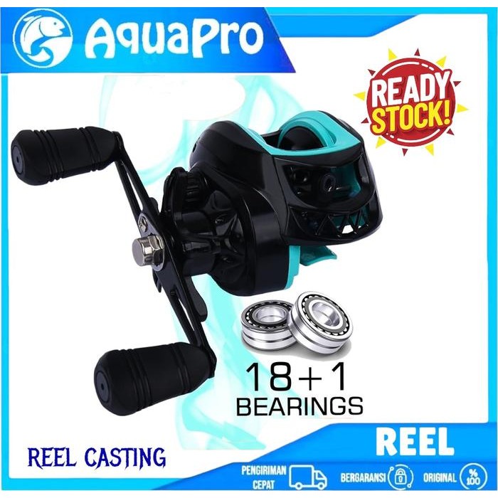 Exori Fishing - Reel Pancing Casting Fishing Rell Baitcasting Esquerda/Direita 18 + 1Bb 7.2:1 Gear