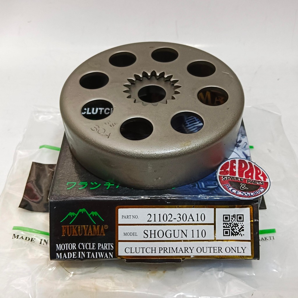 Rumah Otomatis Kopling Shogun 110 - Mangkok kampas ganda Fukuyama Limited Item Barang Langka Spare P