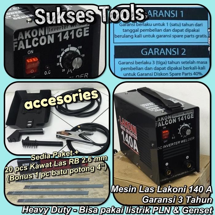 Promo Mesin Las Lakoni Trafo Las Falcon 141 Ge 141Ge Bisa Pake Genset