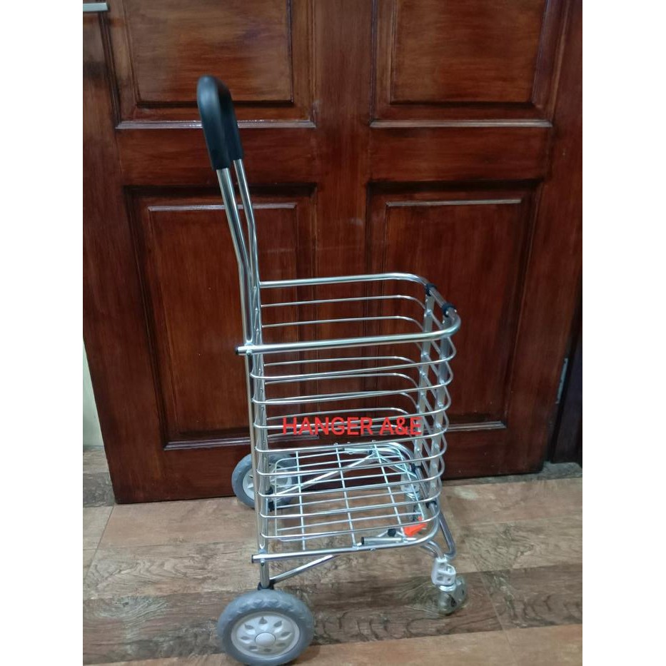 TROLI/TROLY/TROLLEY BELANJA LIPAT ALUMINIUM TROLEY BELANJA *