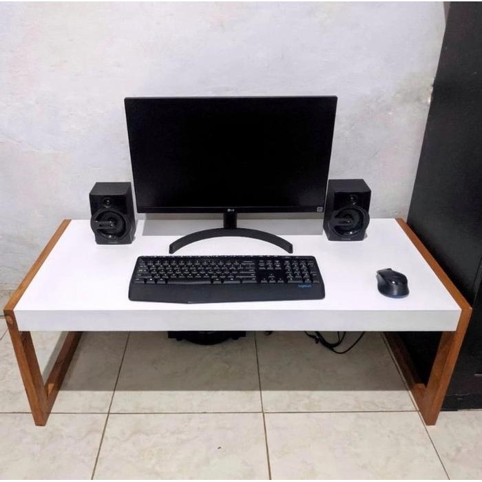 meja Lesehan meja belajar meja komputer bahan Kayu panjang 80cm lebar 30cm *