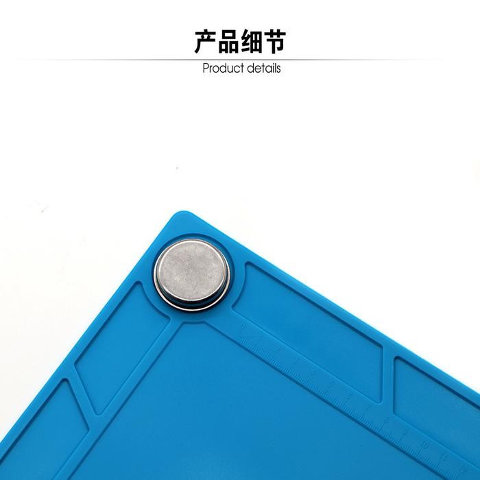 Alas Meja Kerja Service Silicone Pad Matras Solder Tahan Panas 34X23Cm