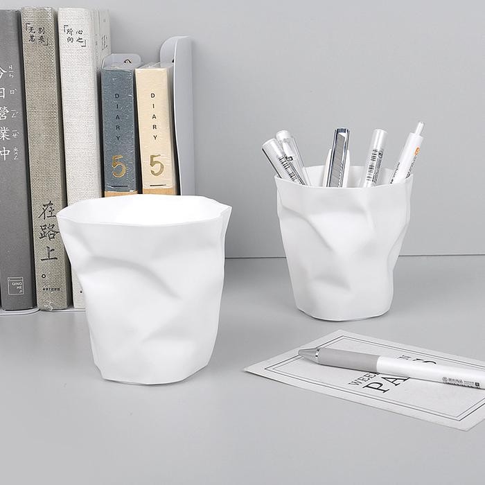 

Kenko Stationary - Wadah Tempat Pensil Meja Bulat Mini Pot Bunga Tempat Sampah Gaya Nordic