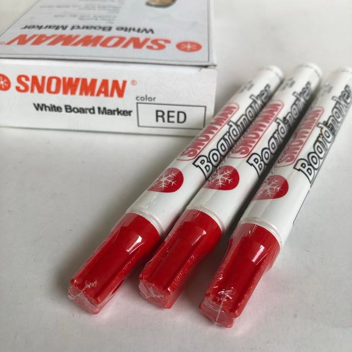 

Spidol Whiteboard Snowman Bg12 Board Marker (Lusin) Pasti Ori