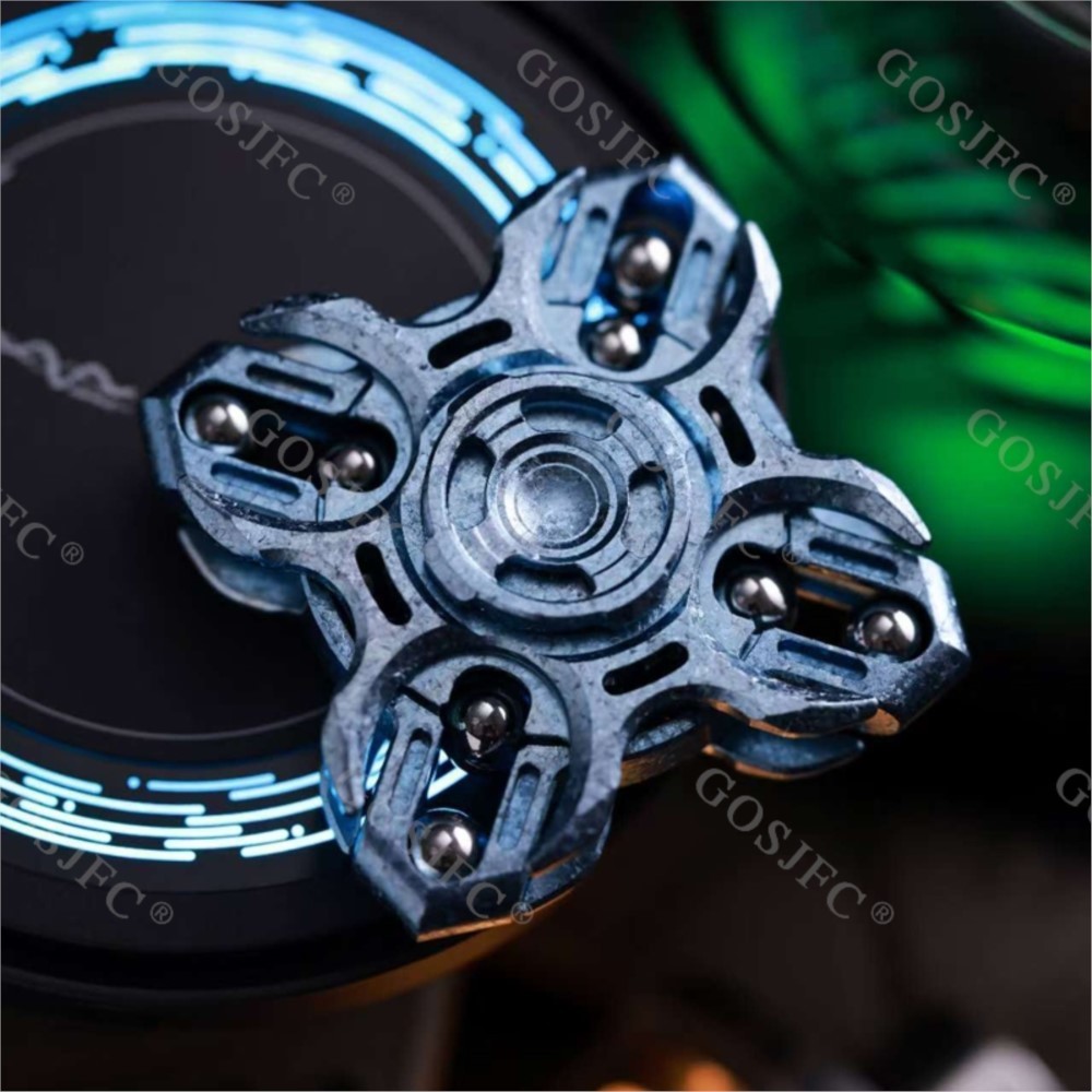 MOT Tuning Fork Finger Spinner Ice Crystal Zirconium Fidget Spinner Stress Relief Toy Desk Toys