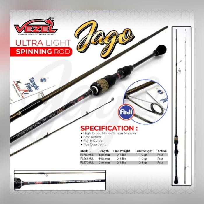 Joran Spinning Vezel Jago UL