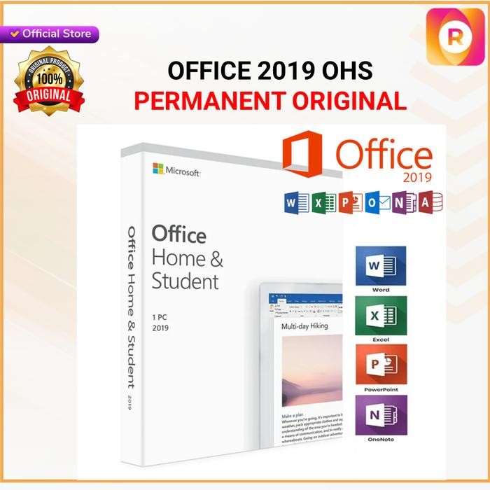 

MICROSOFT OFFICE OHS 2019 / LISENSI ORIGINAL PERMANENT PACK