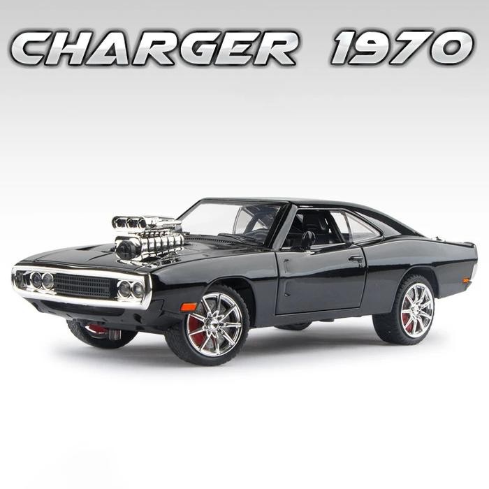 Diecast Miniatur Dodge Charger Fast Furious Koleksi Mainan Skala 1:24