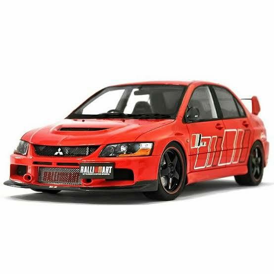 1/18 SUPER A MITSUBISHI LANCER EVOLUTION 9 DIECAST MINIATUR NO AUTOART