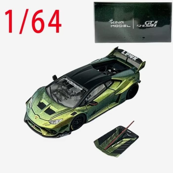 KING MODEL Diecast 1/64 Lamborghini Huracan GT SHOW Supercar Model Alloy Lamborghini GT SHOW Toy Car