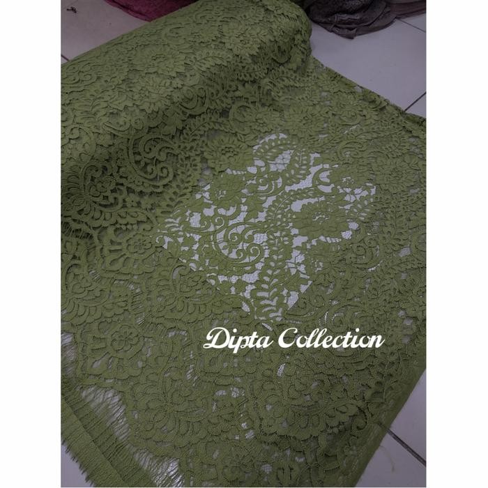 kain kebaya semi lace / semi prancis katun ..