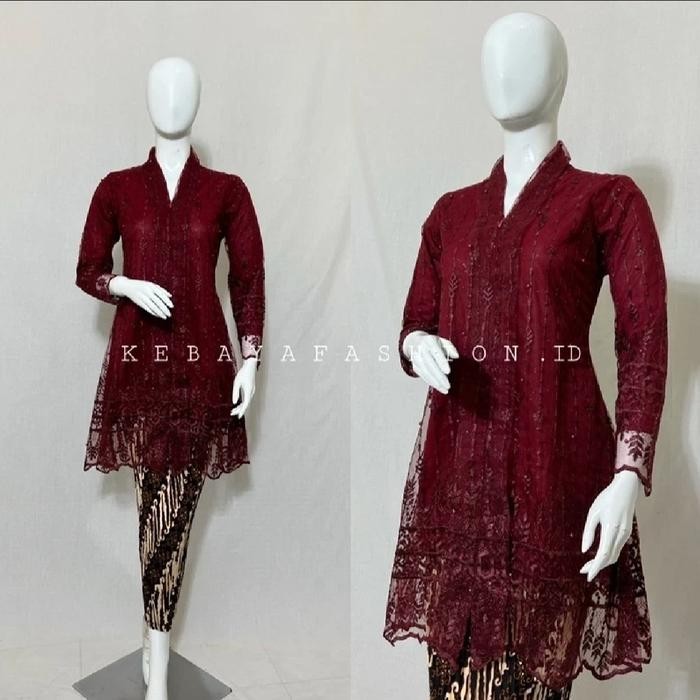 Kebaya Tunik Kartini Panjang/Kebaya Modern/Kebaya Busui/Kebaya Pesta Mewah