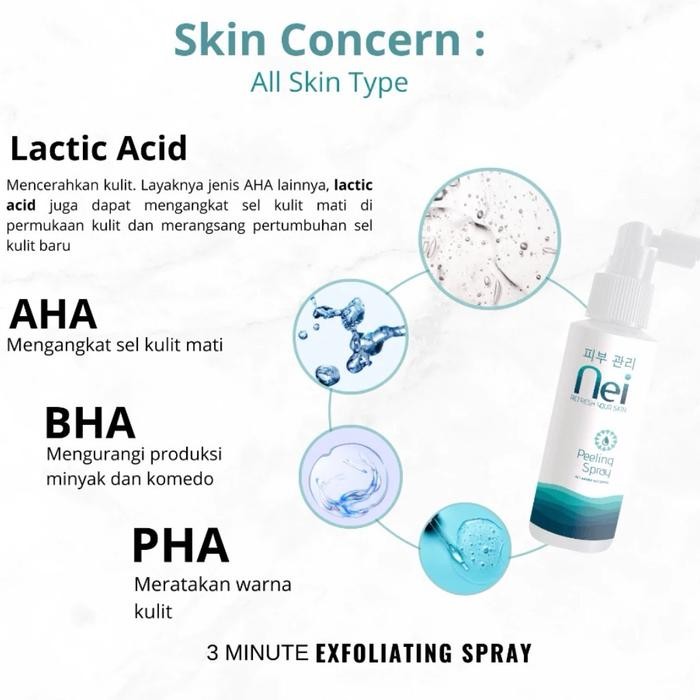 Nei Peeling Spray Perontok Daki Dan Kulit Mati Membandel