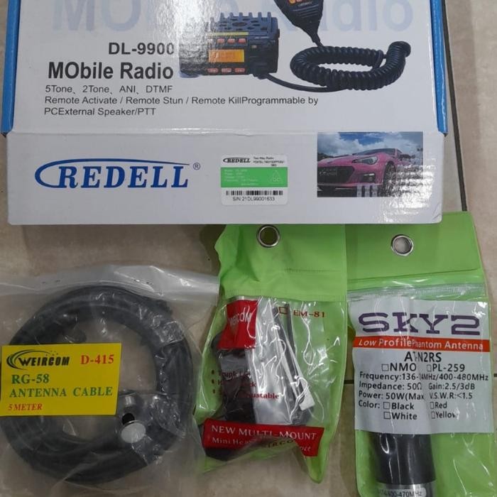 JUAL RIG MINI DUAL BAND FULL SET ANTENA MOBIL DUAL BAND