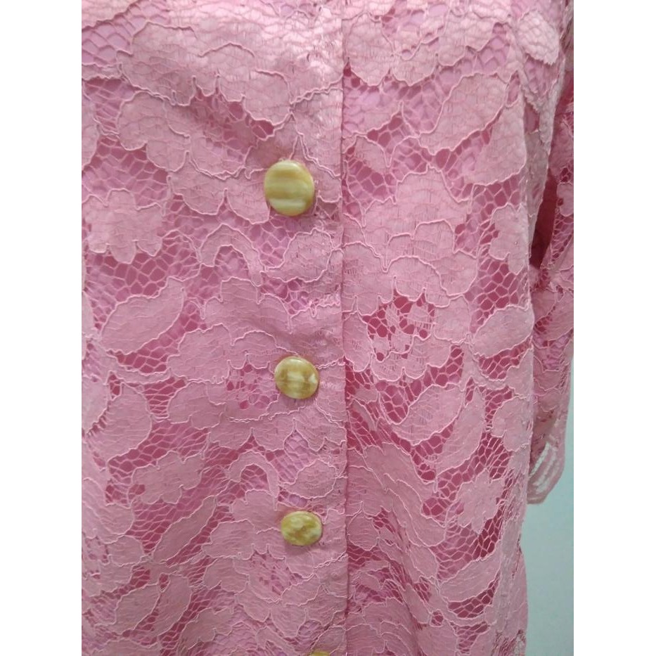 Atasan / blouse brukat / brokat kancing depan