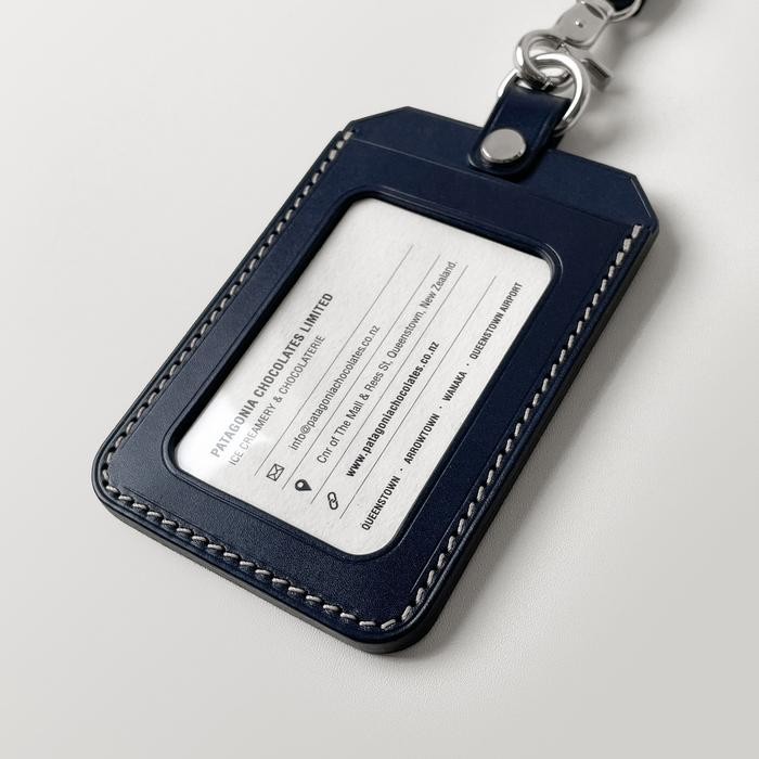 

Id Card Holder (Vertical) Lanyard Genuine Leather
