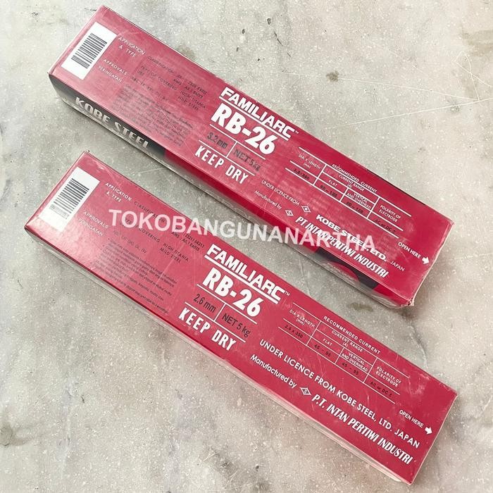 KAWAT LAS KOBE STEEL WELDING ELECTRODES RB26 1 KG