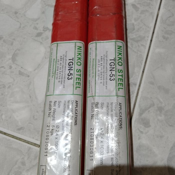KAWAT LAS TIG BESI TGN-53 / 2.4X1000MM NIKKO STEEL