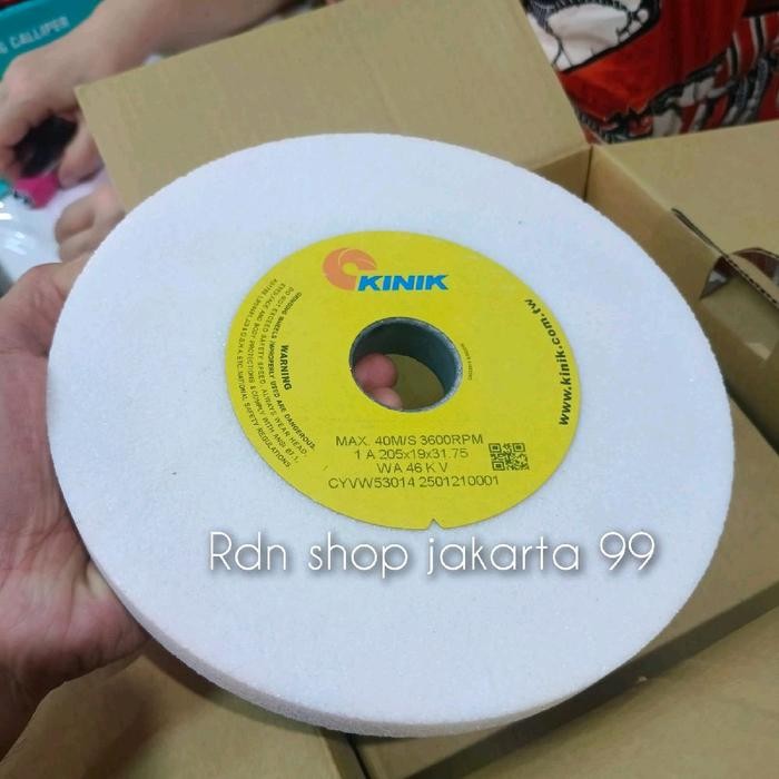 Ready Stock Kinik Batu Gerinda Straight Type Size 205 X 19 X 31.75 Wa 46 Kv 1 A