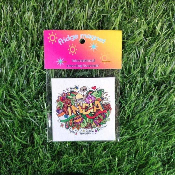 (Allthebest) magnet tempelan kulkas India Souvenir hadiah oleh oleh India
