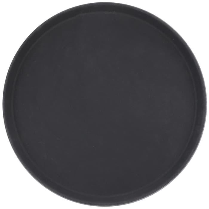 Tray / Nampan / Baki anti slip Bulat 14 inch / 35cm ( Hitam )