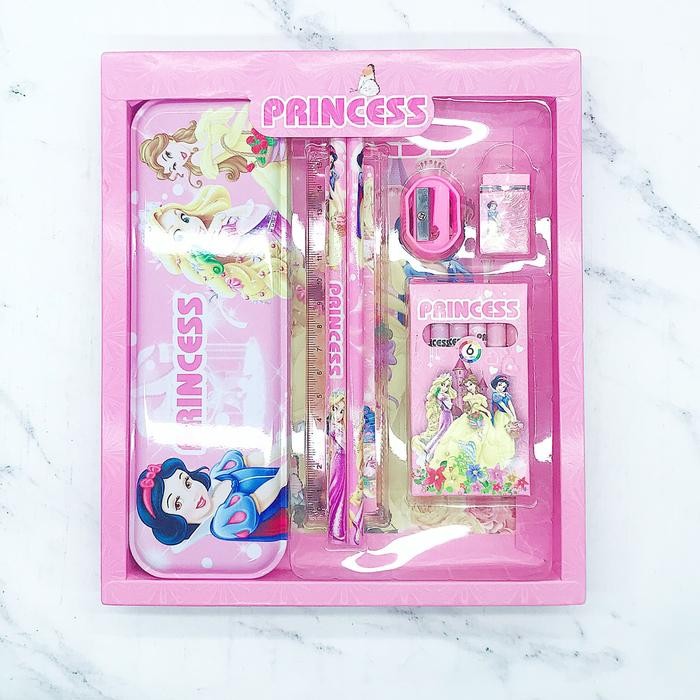 

Kotak pensil princess set crayon 6 collors
