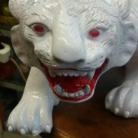 Caa-Patung Macan Putih Hitam Best Quality Asli 100% Original